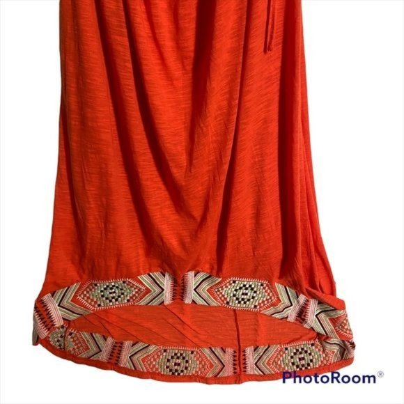 THML Strapless Aztec Embroidered Hi Lo Dress - Picture 6 of 13